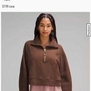 Scuba Oversized Funnel-Neck Half Zip